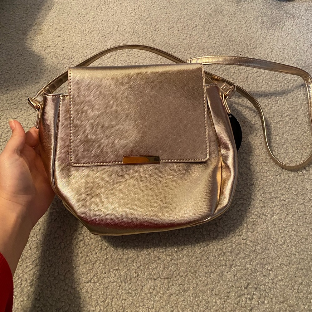 NWT Rose Gold Crossbody Bag